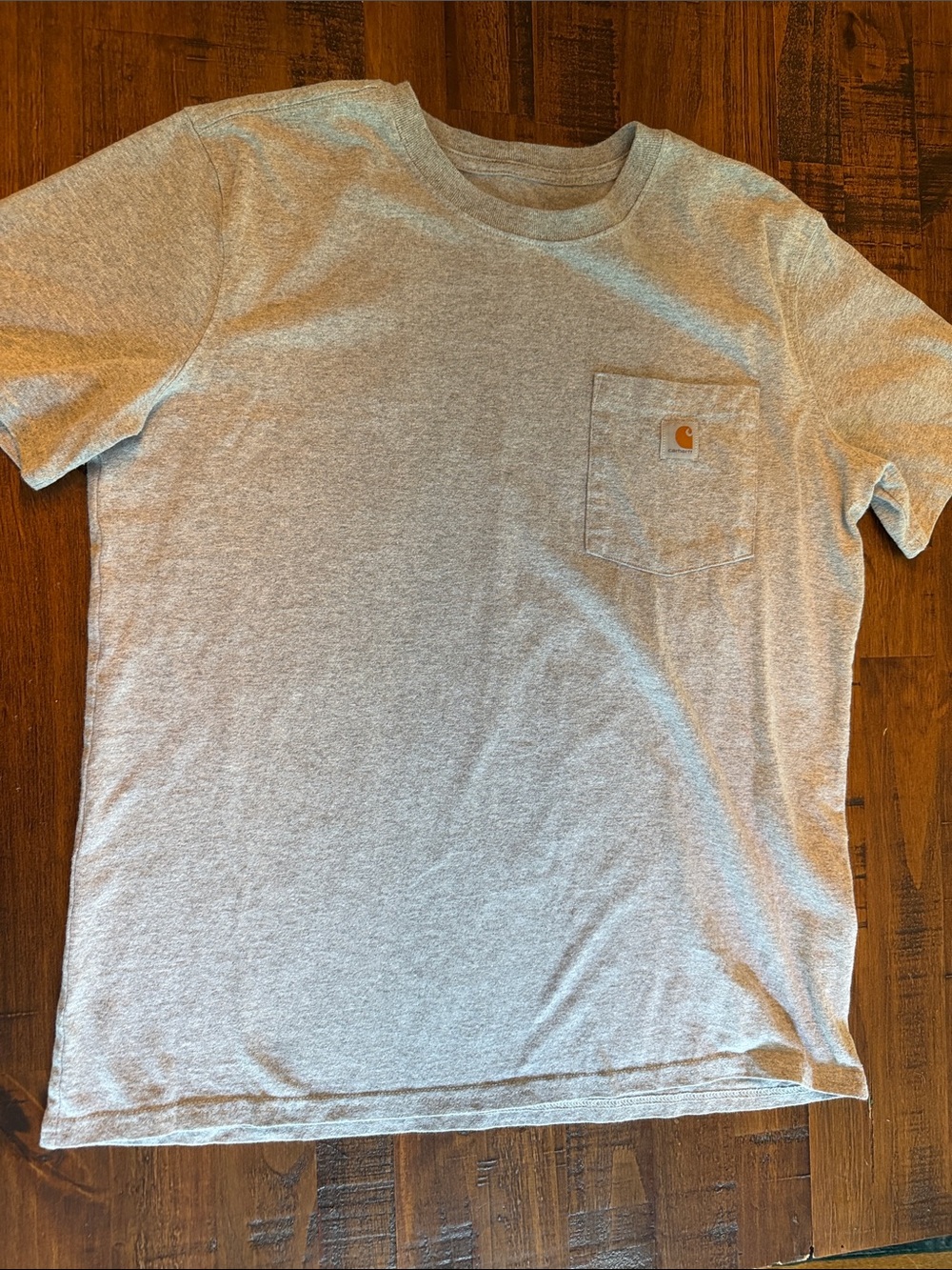 Carhartt Men’s Light Gray Short-Sleeve Pocket Tee